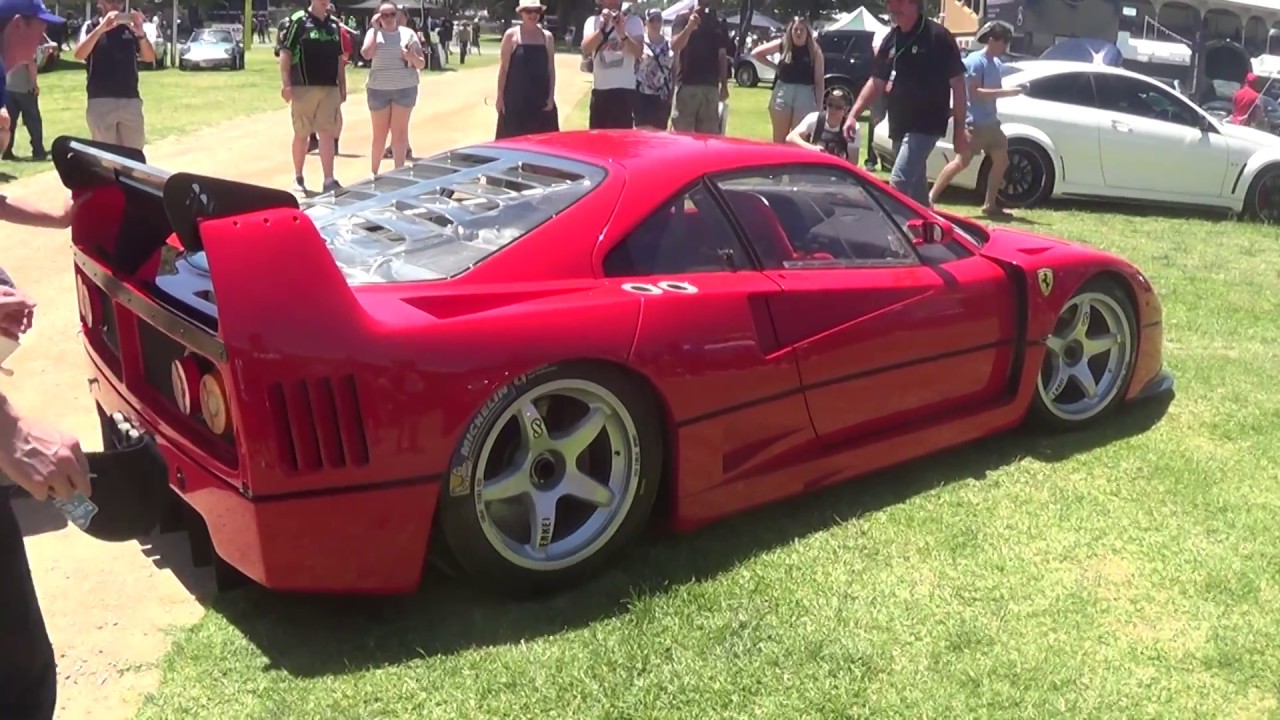 Ferrari F40 GTE in Action!! - Adelaide Motorsport Festival 2016 - YouTube