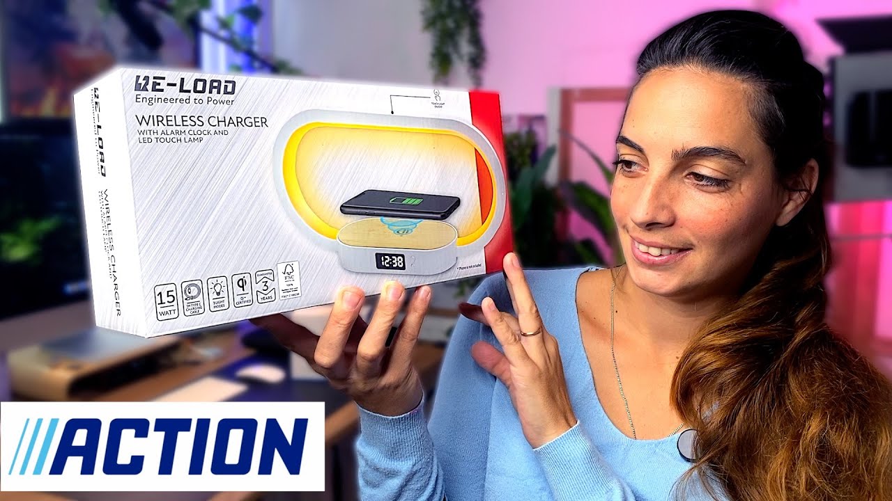 Le Chargeur sans fil avec réveil et lampe tactile RE LOAD dans tous vos magasins ACTION