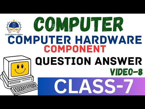Computer Hardware components || Class 7 computer || Computer Class 7 ...