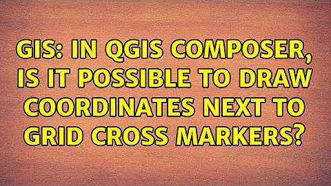GIS: In QGIS Composer, is it possible to draw coordinates next to grid cross markers?