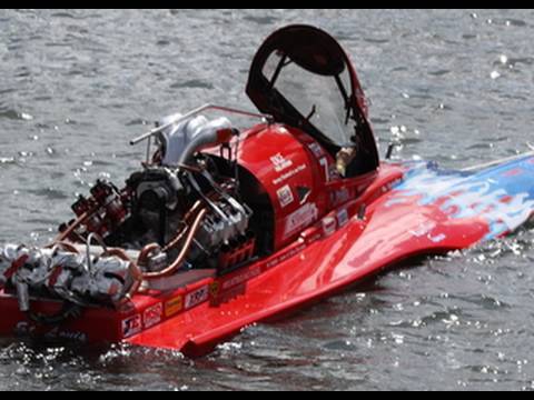 Wild Top Fuel Hydro Boat 250mph in Stereo HD IHBA