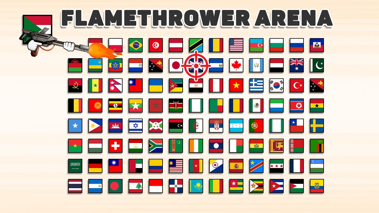 Flamethrower Arena - 262 Countries, 1 Winner | Country League