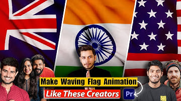 How To Make Waving Flag Animation In Premiere Pro In Just 5 Minutes Like @dhruvrathee @NitishRajput