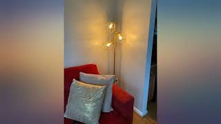 LeeZM Modern Gold Tree Floor Lamp Industrial Floor Lamps for Living Room Bedrooms review