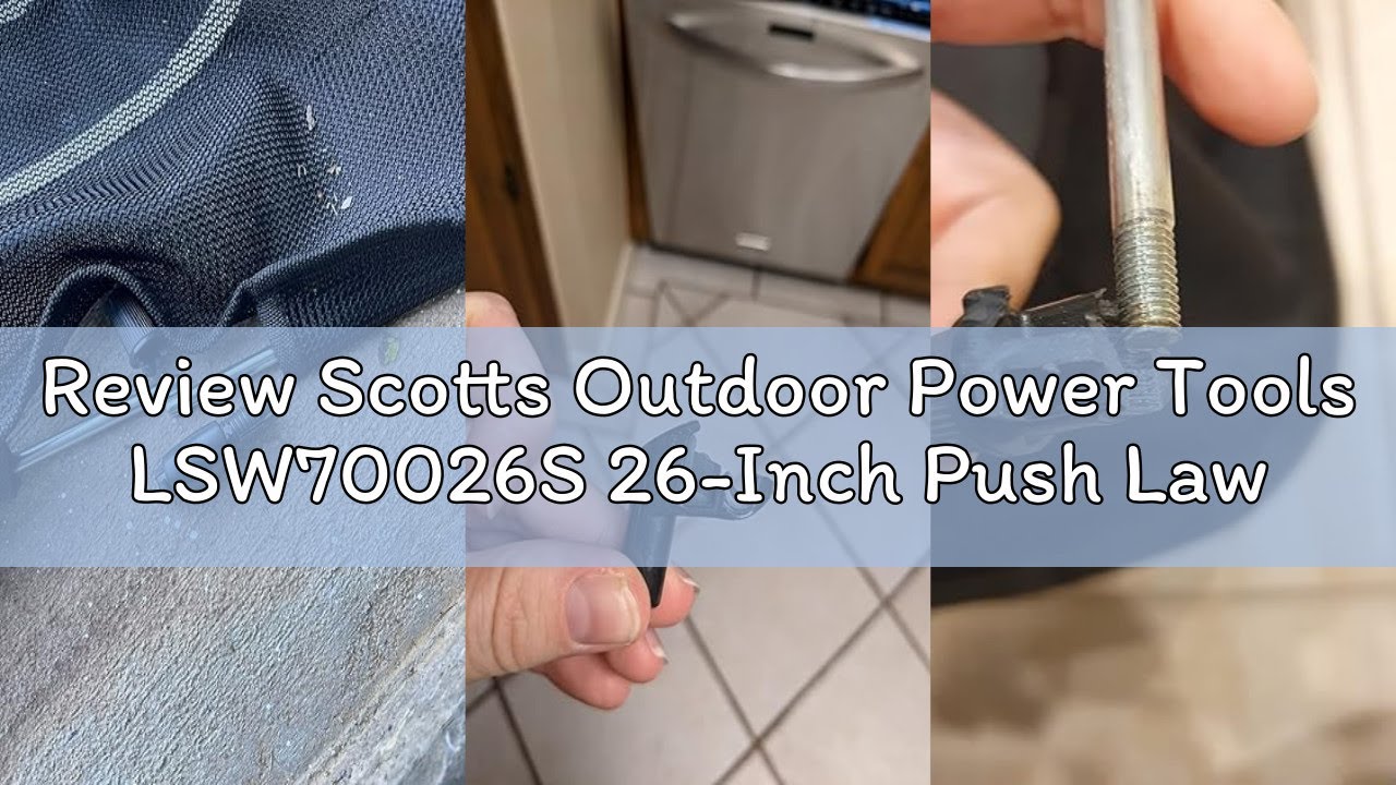 Review Scotts Outdoor Power Tools LSW70026S 26-Inch Push Lawn Sweeper, Black/Green