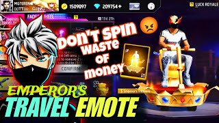 DON'T SPIN😡 | EMPEROR'S TRAVEL EMOTE EVENT | FF EVENT TODAY | MATTAL GAMER