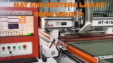 Máy CNC nesting 1 đầu thay dao tự động Holztek tải nặng HT-R1M | Cắt ván làm nội thất năng suất cao.