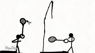 Stickman is playing badminton screenshot 4