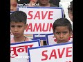 India: hundreds join human chain calling to save polluted Yamuna river#shorts #greenweek #nocomment