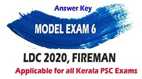 LDC 2020 Model Exam 6|| PSC Basics
