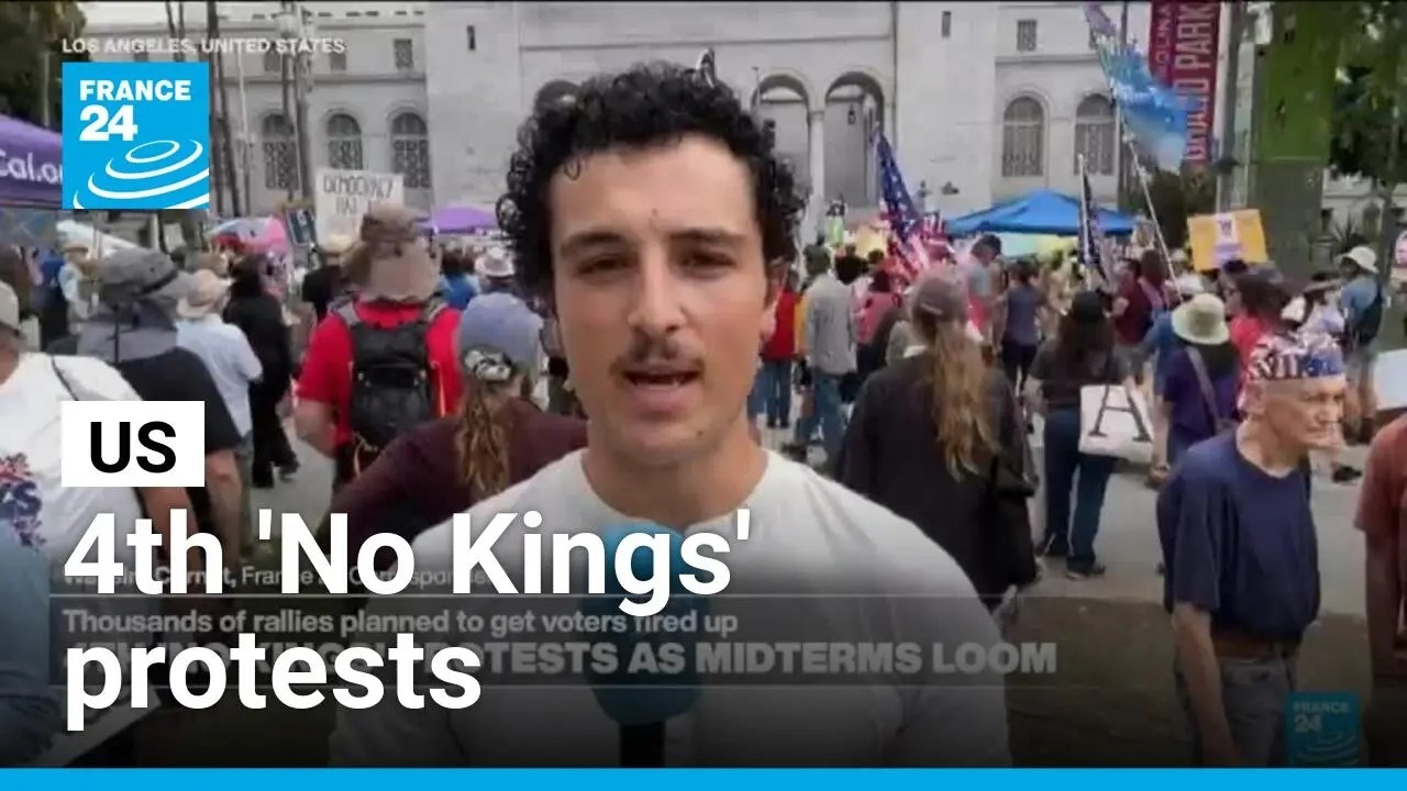 Wassim Cornet reports from 'No Kings' protests in LA as midterms loom • FRANCE 24 English