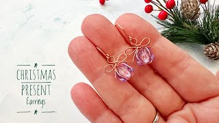 DIY Christmas Present Earrings You Can Make Today 🎄