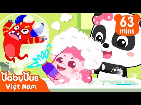 Video Vệ sinh sạch sẽ cùng kỳ lân con | Đi tắm thật vui |... - youtube