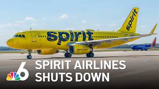 Spirit Airlines shuts down after 34 years, employees face uncertainty