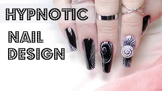 Optical illusion 🌀 hypnotic nails art design