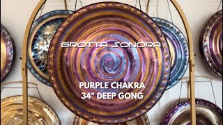 Grotta Sonora - 34/85cm Purple Chakra Deep Gong - F# 91,3 Hz