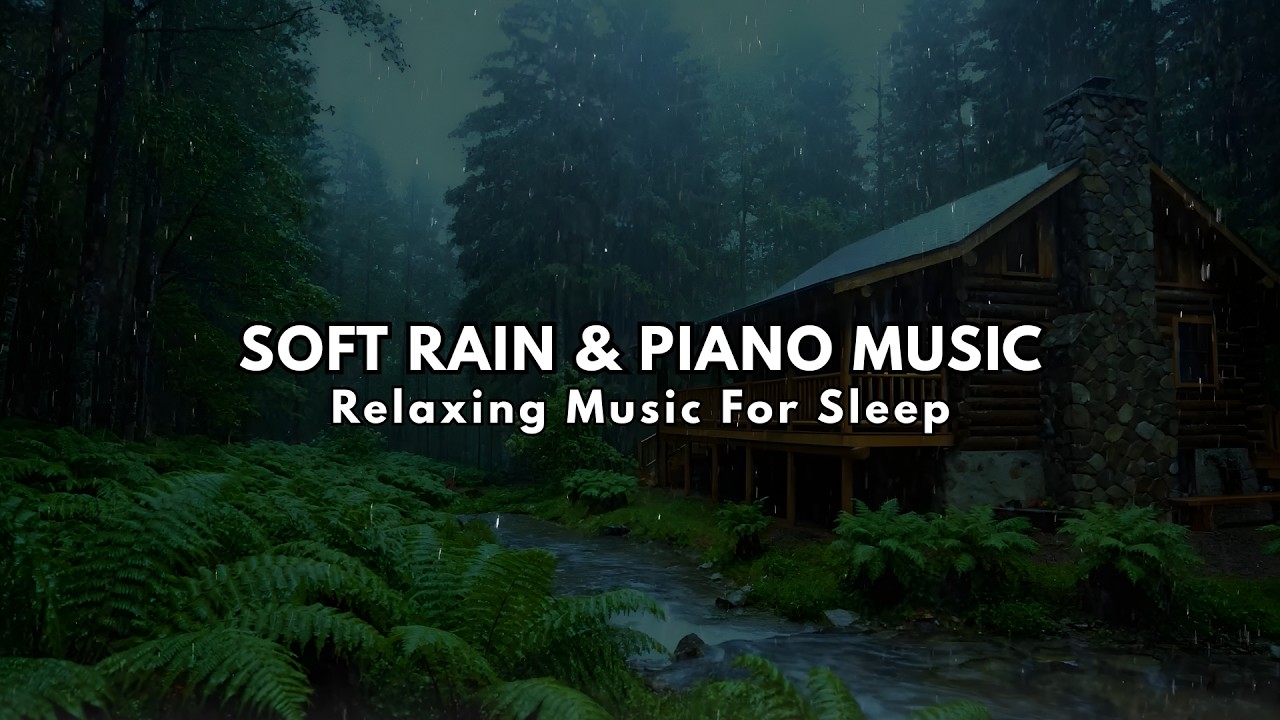 Cozy Rainy Night 🌧️ Gentle Piano Music for Deep Sleep, Relaxation and ...