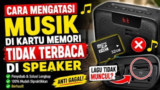 Cara mengatasi musik di kartu memori tidak terbaca di speaker 