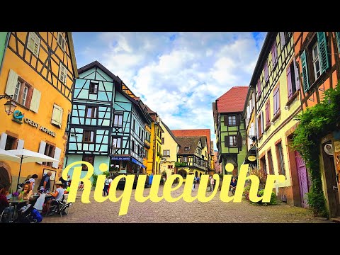 Riquewihr - plus beaux village d'Alsace - France - 4K