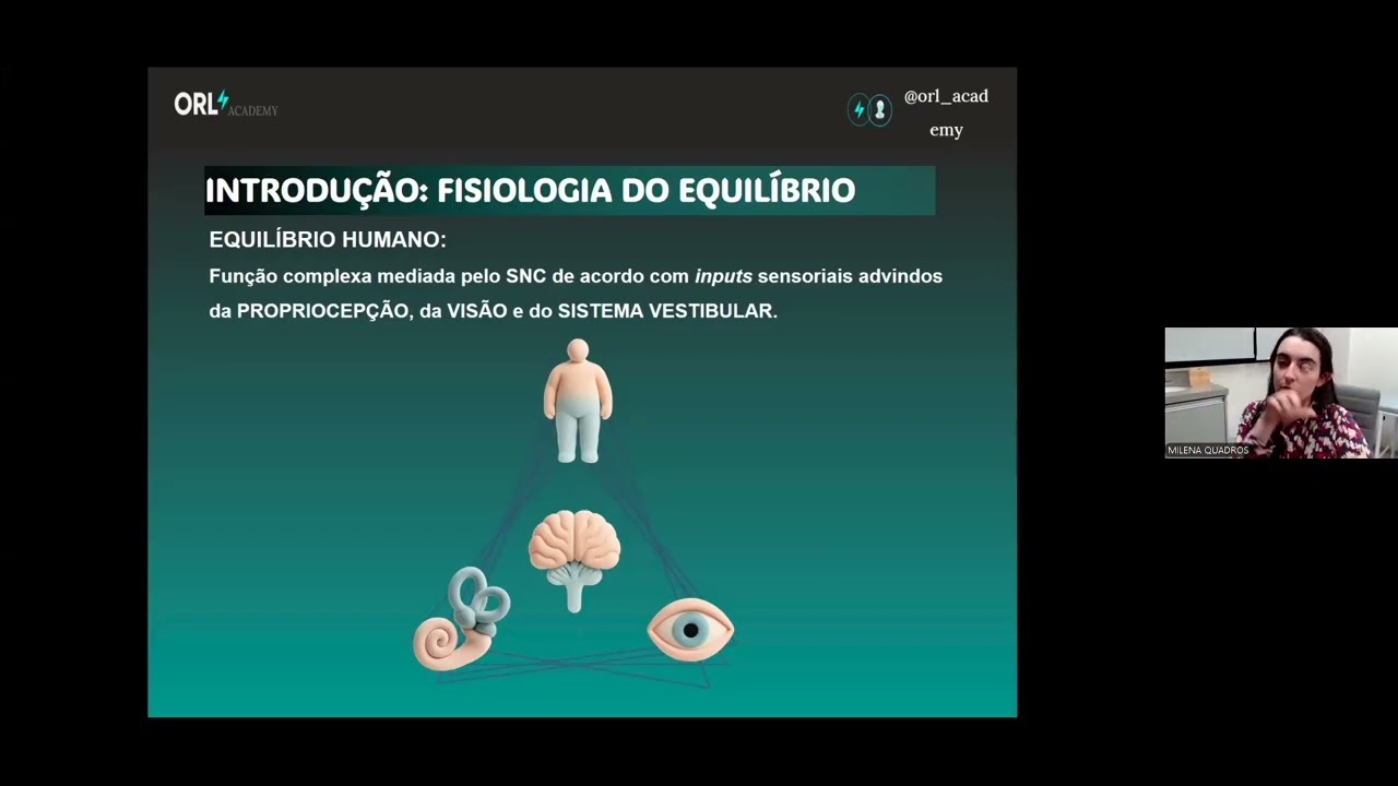 Aula Fisiologia do Equilíbrio e Posturografia - LIVE