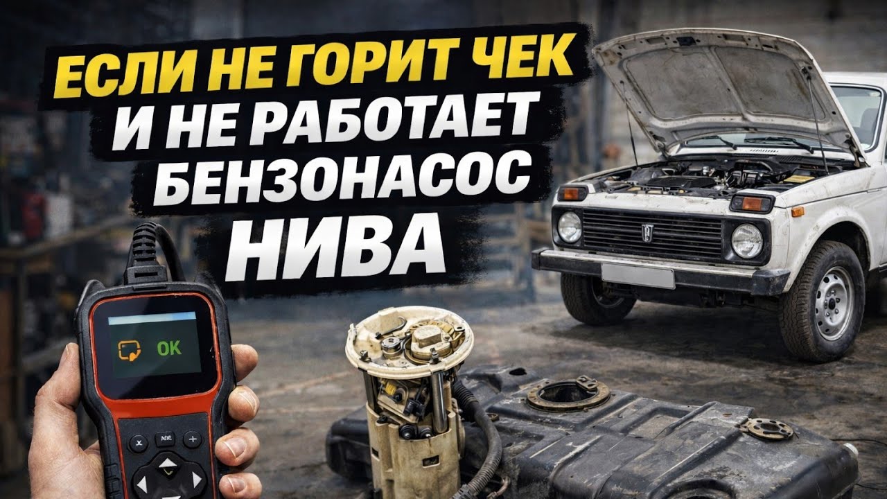 ЕСЛИ НЕ ГОРИТ ЧЕК и НЕ РАБОТАЕТ БЕНЗОНАСОС НИВА 4*4 - YouTube