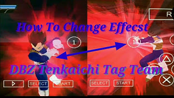 How to change the color of character effects DBZ Tenkaichi Tag Team