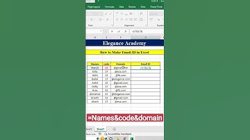 How to Create Email id #excel #msexcel #shortsvideo #shorts #ytshorts #eleganceacademy #emailid