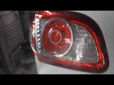 How to replace a Hyundai Santa Fe Tail Lamp light or Bulb on quarter and hatch