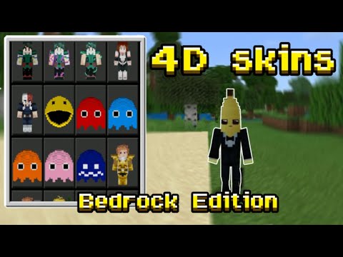 1150+ Skin Pack: Capes, Skins 4D, 4.5D, 5D & Animated Skins Minecraft  Bedrock