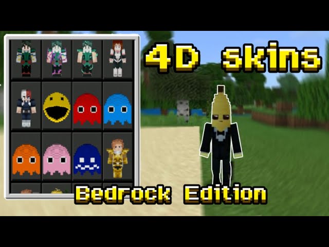 How to get 4d/5d skins minecraft bedrock edition!!! (2022) 1.19+ 