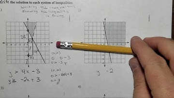 Writing Inequalities Video