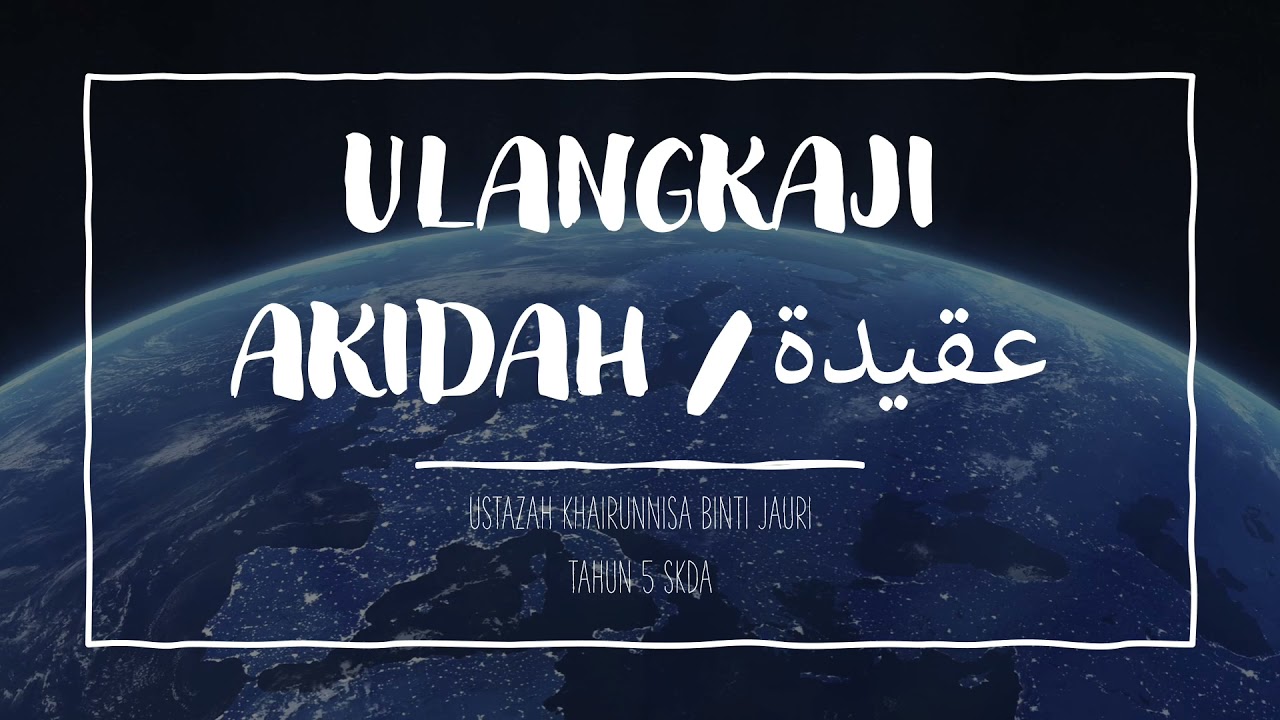 UPKK/MPKAFA - Ulangkaji subjek Akidah KAFA