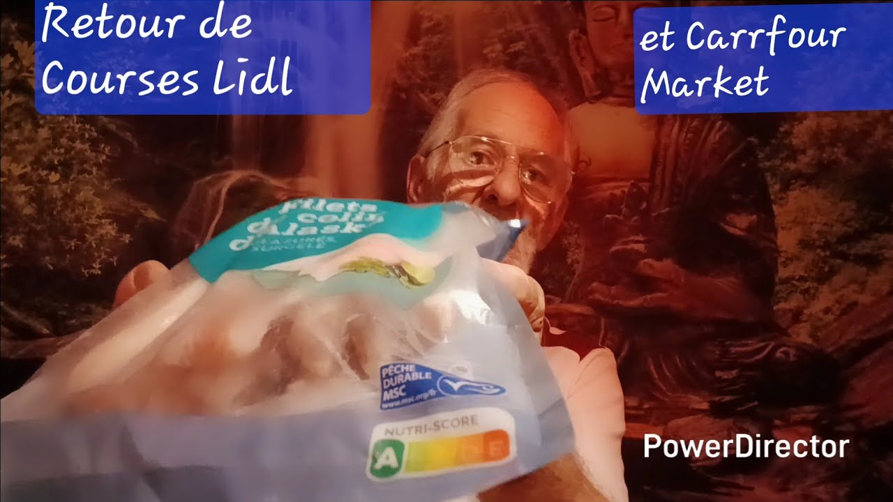 Retour de courses de chez Lidl et Carrefour Market et petit Bla Bla entre nous