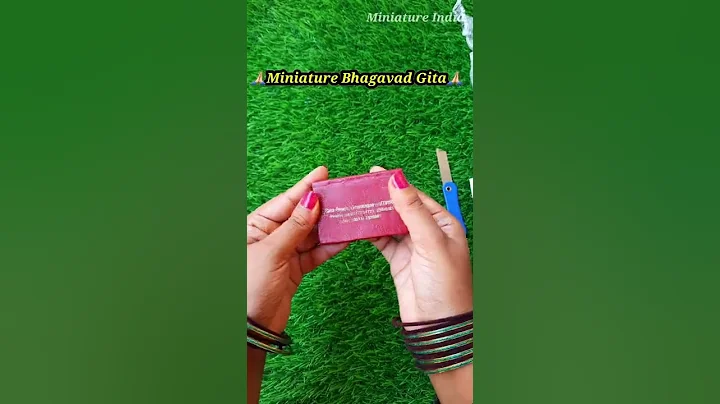 Unboxing Miniature Bhagavad Gita | Checkout My channel for More such contents |