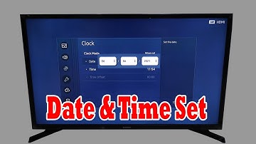 How to Set Clock Time and Date Setting on Samsung Smart TV