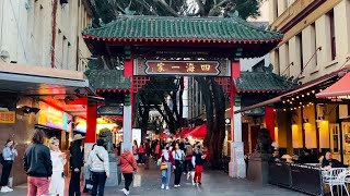 Chinatown Friday night market walking tour | Sydney Australia | Winter Aug 2022