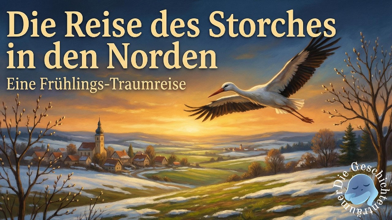 Die Reise des Storches in den Norden – Eine Abenteuer Geschichte für Kinder