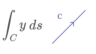 Line Integral over a line