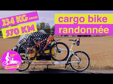 Cargo bike 100kg payload randonnée 570km on a Bullitt @cyklamedlastcykel3882