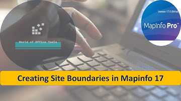 Creating Site Boundaries in #mapinfo #telecom #engineering #office #optimization