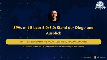 SPAs mit Blazor 5.0/6.0: Stand der Dinge und Ausblick