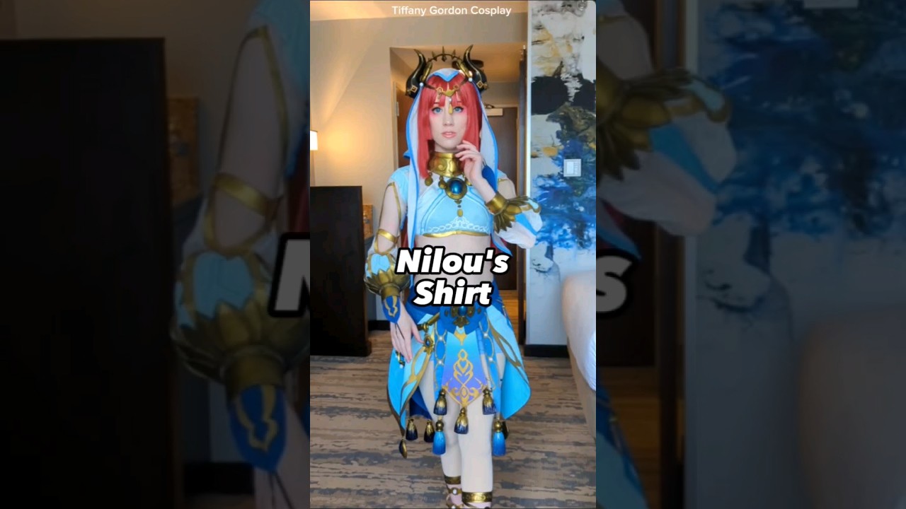 Making Nilou's Shirt from Genshin Impact #cosplay #genshinimpact #fashion