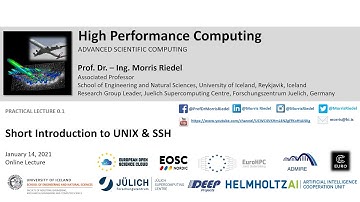 2021 High Performance Computing Practical Lecture 0.1 Short Introduction to UNIX and SSH Part2 👨‍💻