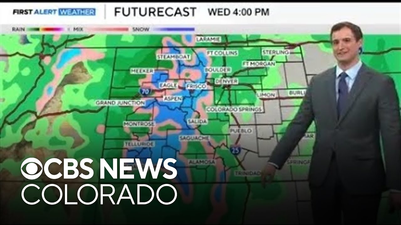 Rain and snow moving in to Colorado this week - YouTube