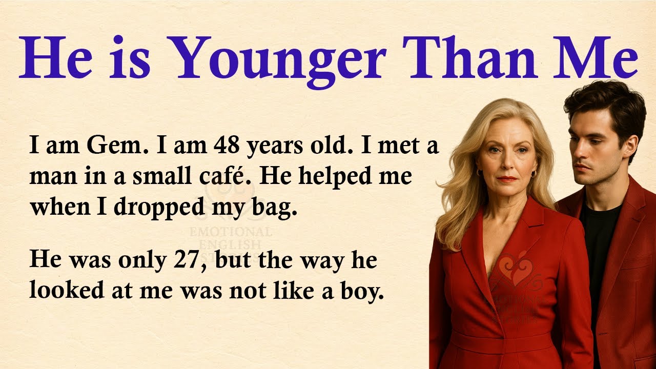 Мой муж моложе меня ✅ Эмоциональная история на английском (уровень A1/A2) ✅