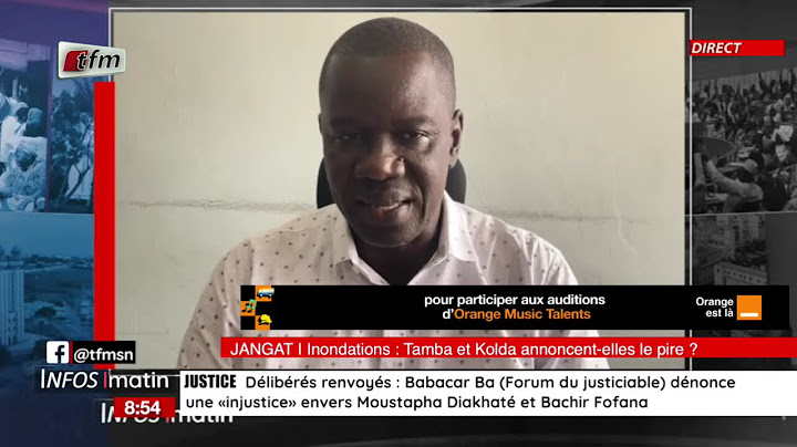 JANGÀT | Inondations : Tamba et Kolda annoncent-elles le pire ? (Ibrahima ANNE, ingénieur urbaniste)