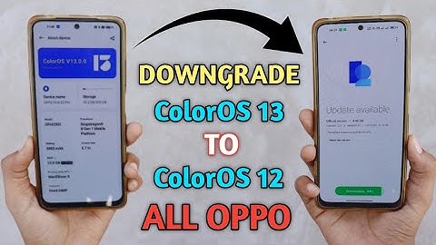 Downgrade ColorOS 13 To ColorOS 12 In All OPPO Device