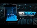 3D Text Animation Tutorial | 3D Text Tutorial