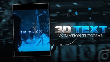 3D Text Animation Tutorial | 3D Text Tutorial