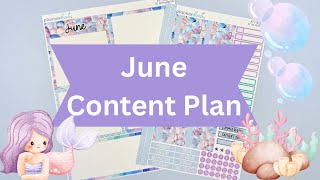 My June Content Calendar ✨ Planner YouTube Videos &amp; Posting Schedule